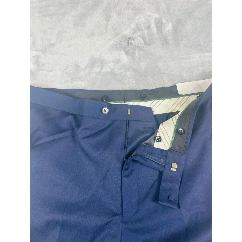 Lauren Ralph Lauren Tuxedo Pants Mens 40x32 Navy New Classic Fit Satin Stripe